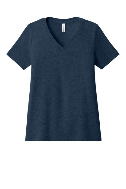 BELLA+CANVAS Women's Relaxed Heather CVC V-Neck Tee BC6405CVC