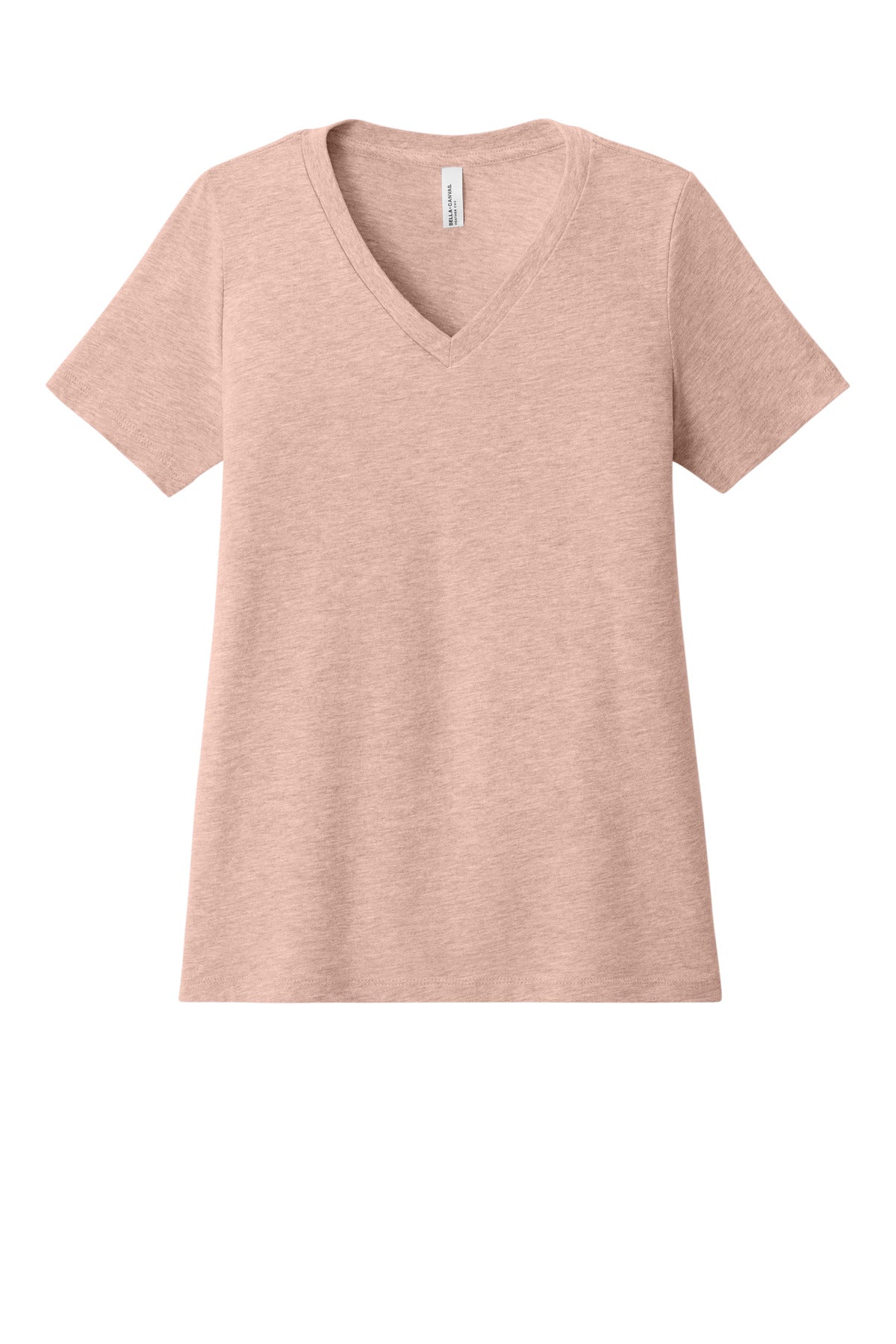 BELLA+CANVAS Women's Relaxed Heather CVC V-Neck Tee BC6405CVC