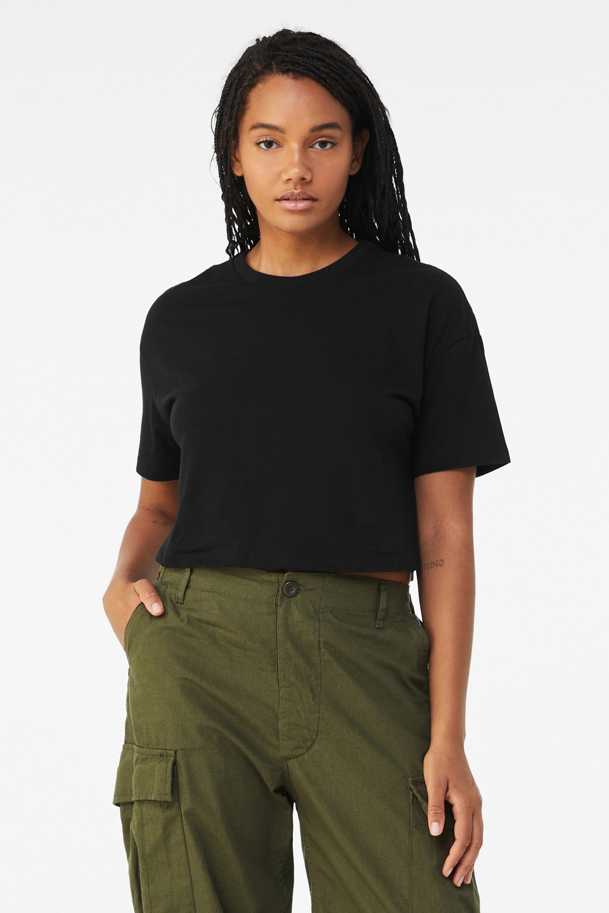 BELLA+CANVAS Women's Jersey Crop Tee BC6482