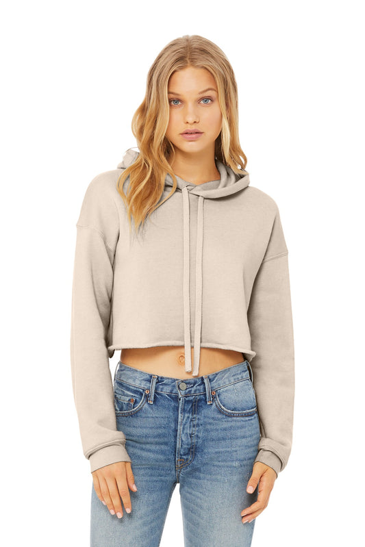 BELLA+CANVAS Women's Sponge Fleece Cropped Fleece Hoodie. BC7502