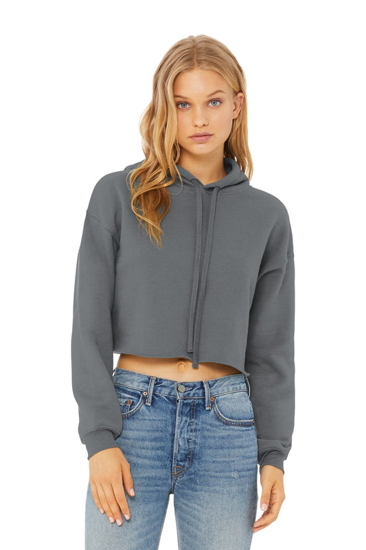 BELLA+CANVAS Women's Sponge Fleece Cropped Fleece Hoodie. BC7502