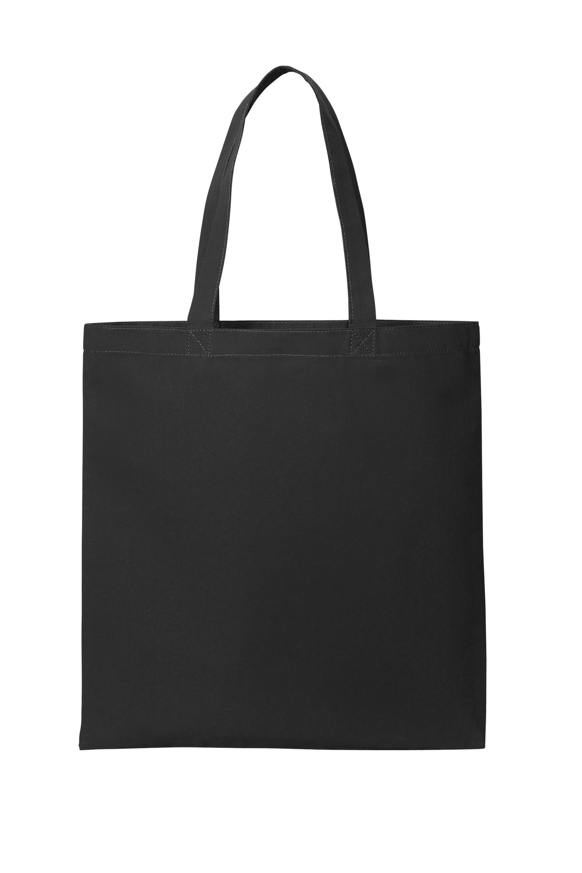 Front View of DeepBlack Port Authority Core Cotton Tote BG1500