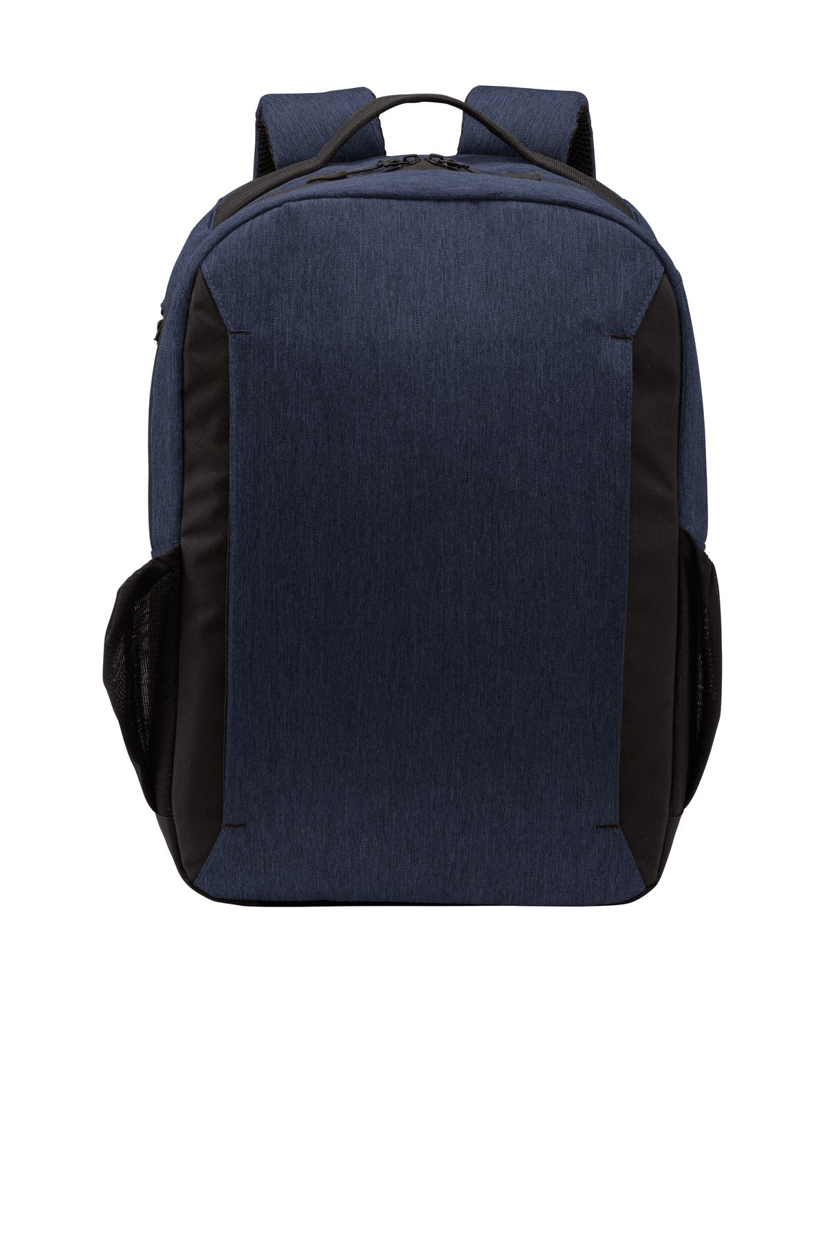 SanMar BG209_navyheather_flat_front.jpg