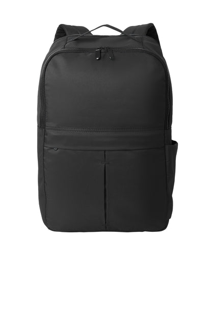 Front View of DeepBlack Port Authority Matte Backpack BG235