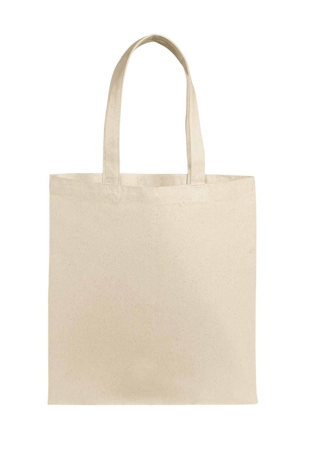 Front View of Natural Port Authority Eco Blend Canvas Tote BG420