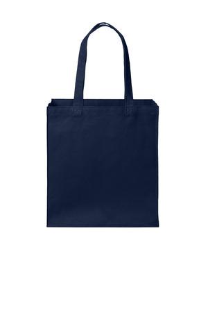 DeepBlack Port Authority Cotton Canvas Over-the-Shoulder Tote BG426