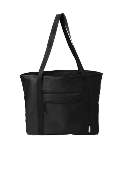 Front View of DeepBlack Port Authority C-FREE Recycled Tote BG470