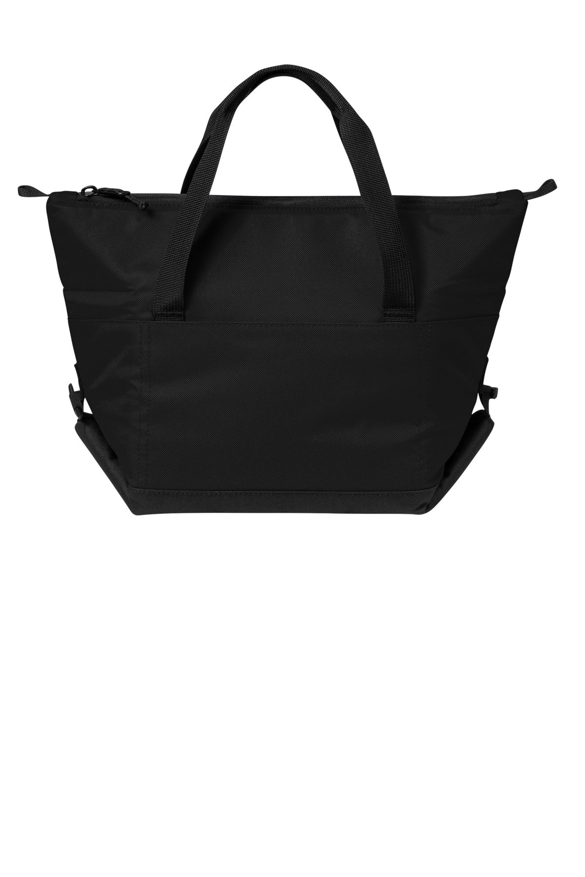 Front View of Black Port Authority 6-Can Collapsible Cooler BG515