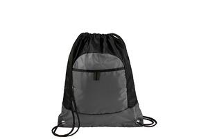 Black/Dp Smoke Port Authority Pocket Cinch Pack. BG611