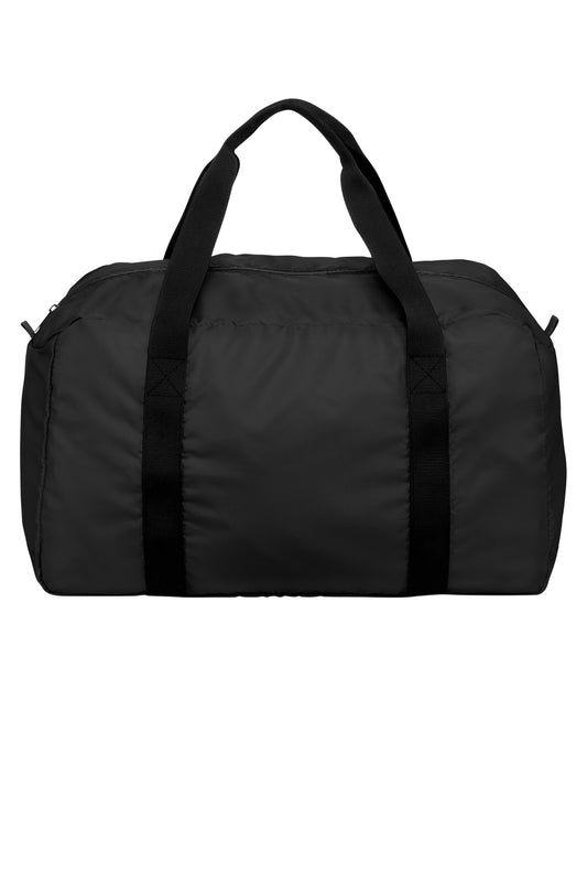 Front View of DeepBlack Port Authority Mini Ripstop Travel Duffel BG820