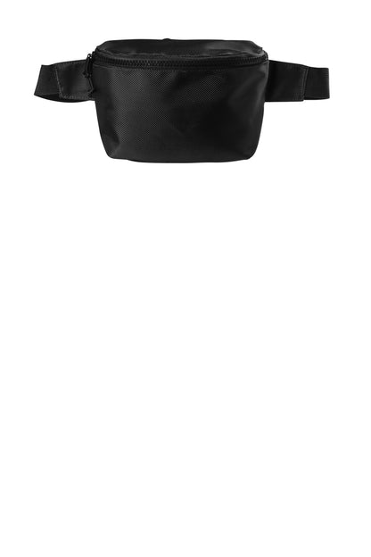 Front View of Black Port Authority Ultimate Hip Pack BG910