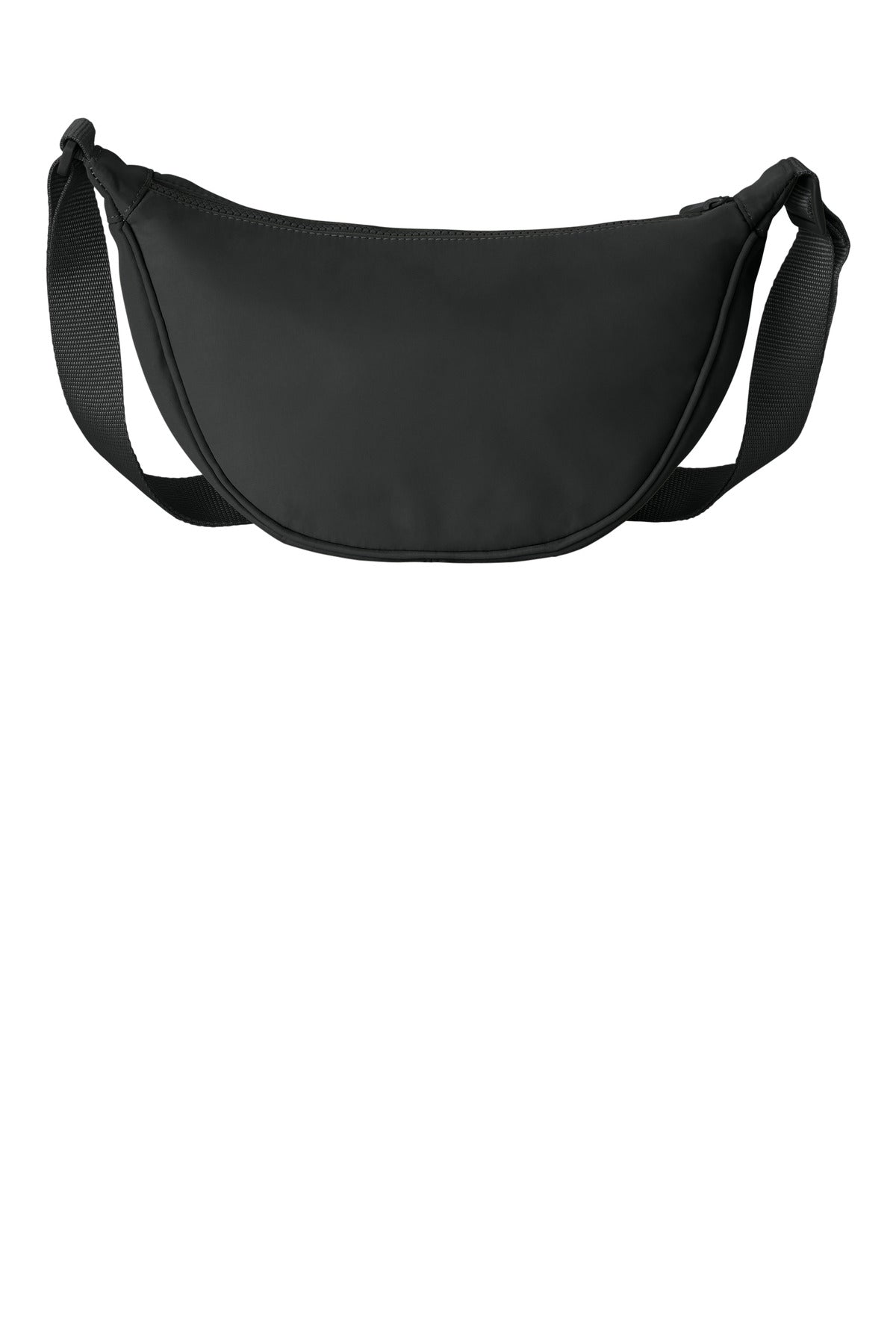 Front View of DeepBlack Port Authority Matte Crossbody BG937