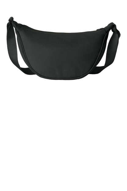 Front View of DeepBlack Port Authority Matte Crossbody BG937