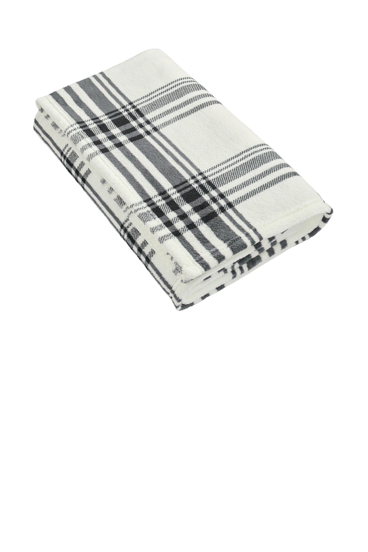 SanMar BP31_blackwhiteplaid_blanket_front.jpg