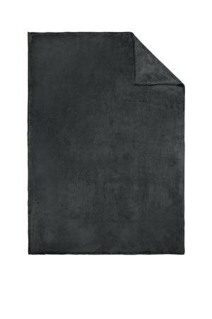 Deep Black Port Authority Oversized Ultra Plush Blanket. BP32