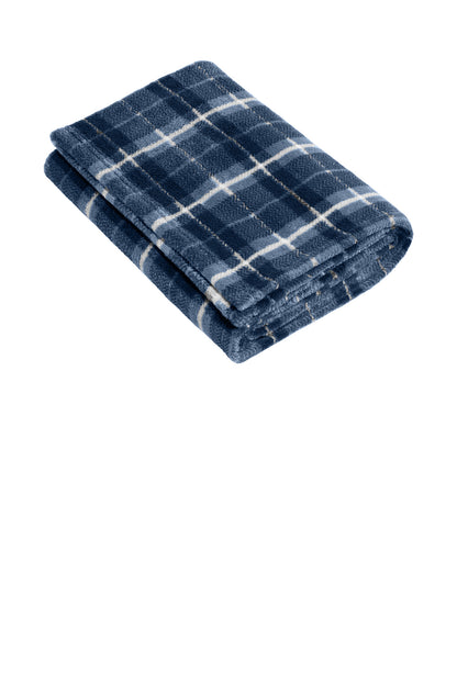 SanMar BP33_truenavyduskherrbonepld_blanket_front.jpg