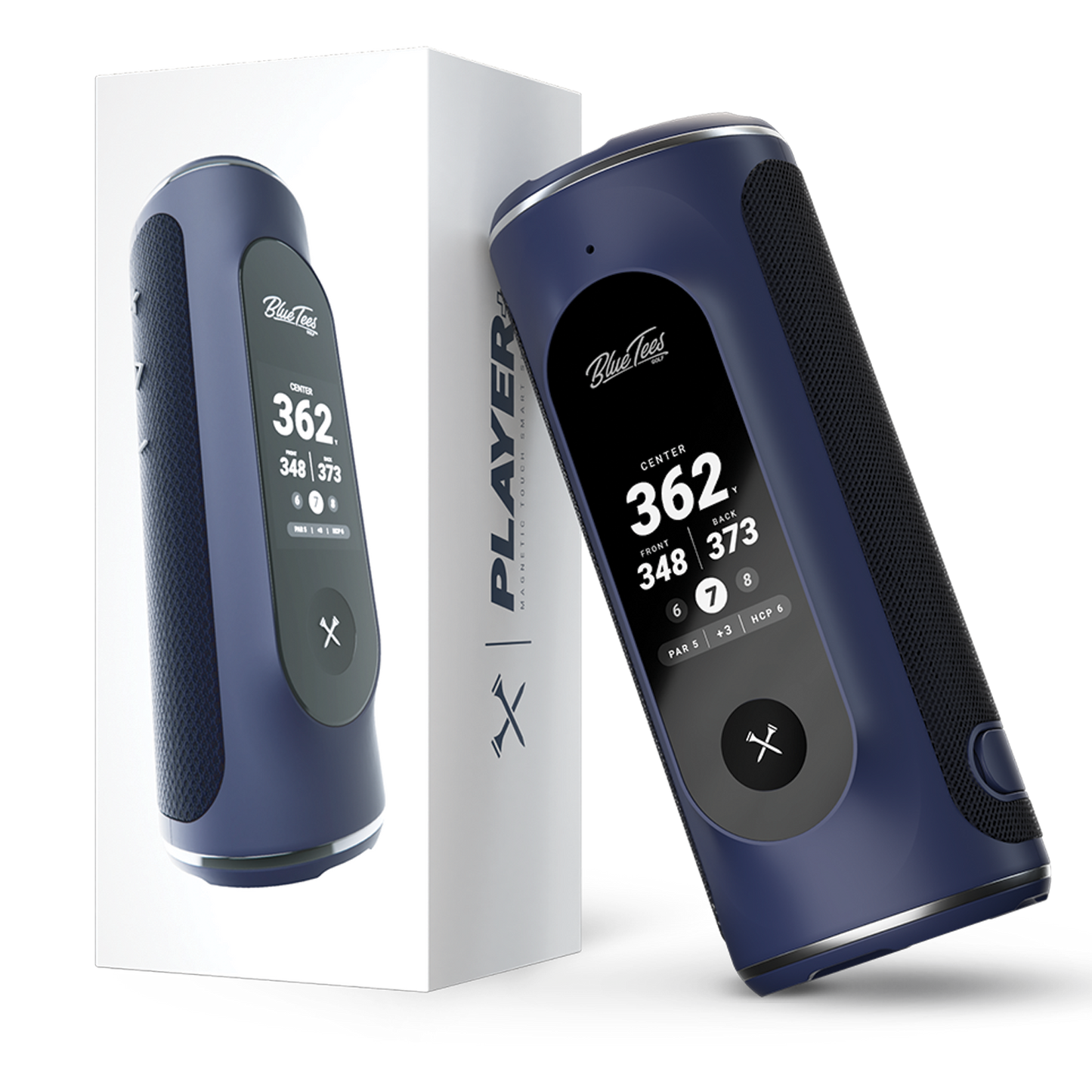 Blue Tees Player+ GPS Magnetic Golf Speaker