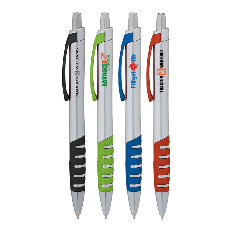 N/A Apex Silver Plunge-Action Ballpoint Pen