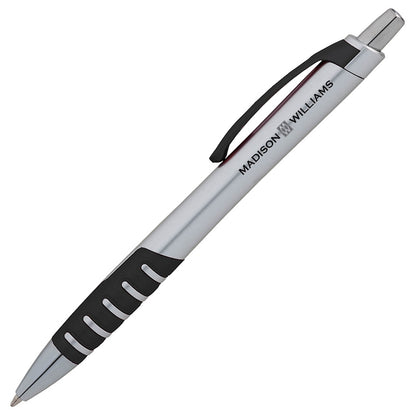 Apex Silver Plunge-Action Ballpoint Pen