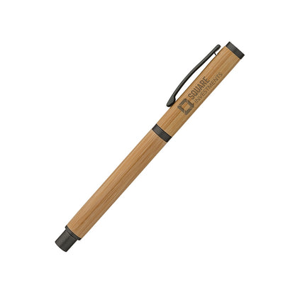 Hana Bamboo Cap-Off Ballpoint Pen