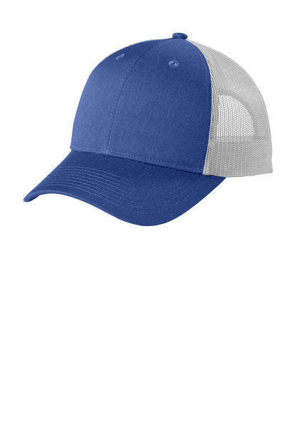 SanMar C402LP_trueblueheathersilvermist_flat_left.jpg