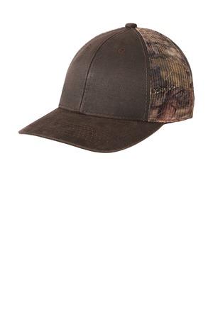 Krypt Hlndr/Bn Port Authority Pigment Print Camouflage Mesh Back Cap C891