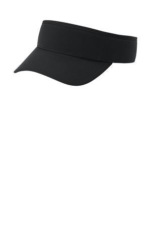 Black Port Authority Poly Visor C983