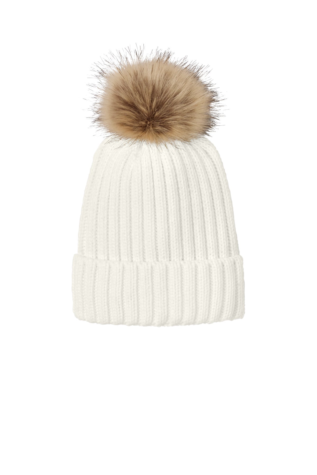 Port Authority Faux Fur Pom Beanie C990