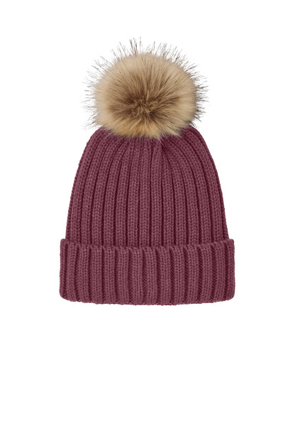 Port Authority Faux Fur Pom Beanie C990