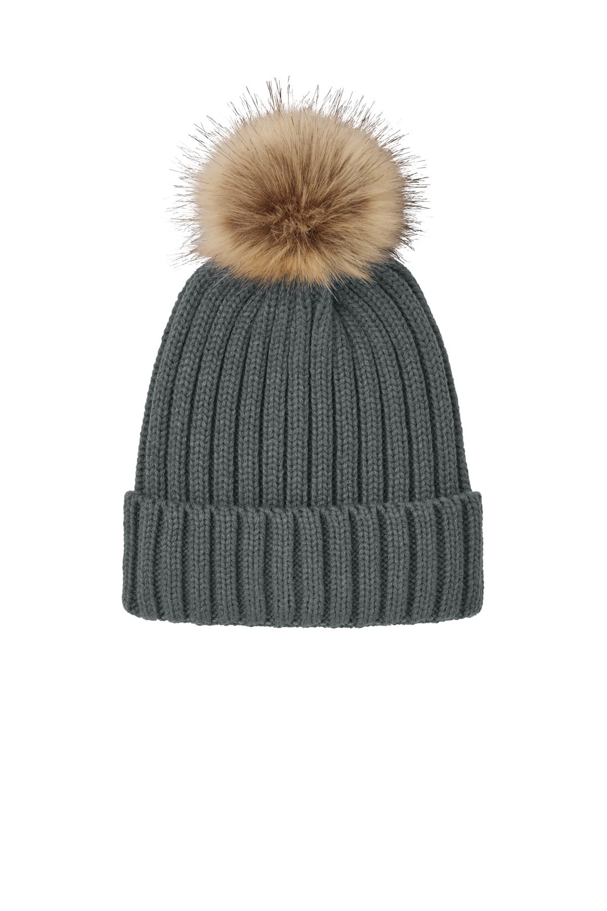 Port Authority Faux Fur Pom Beanie C990