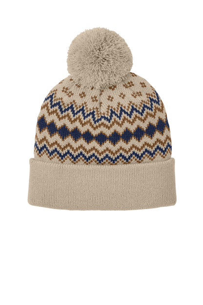 Port Authority Alpine Pom Beanie C991