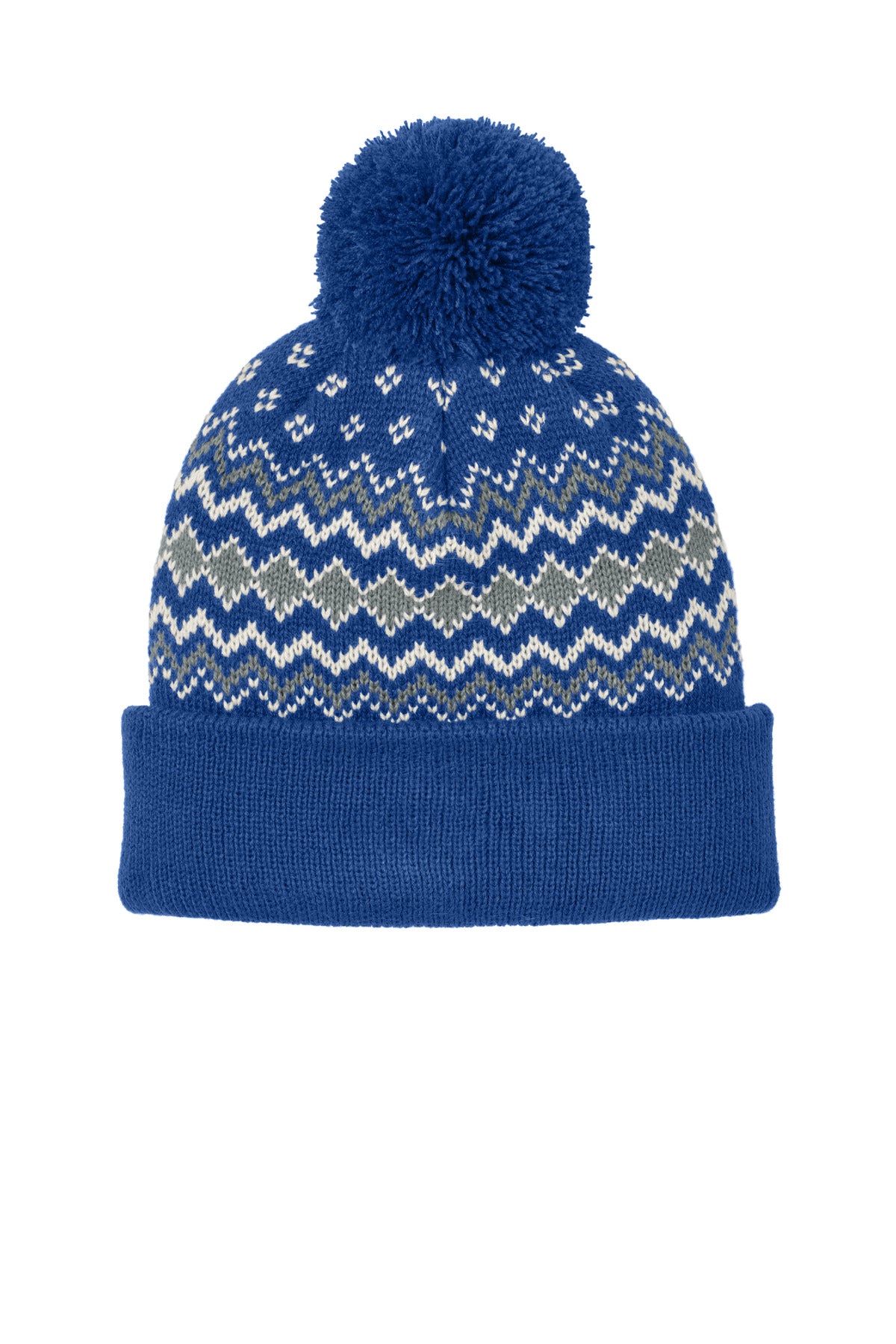 SanMar C991_trueroyalgustygreymarshmallow_hat_front.jpg
