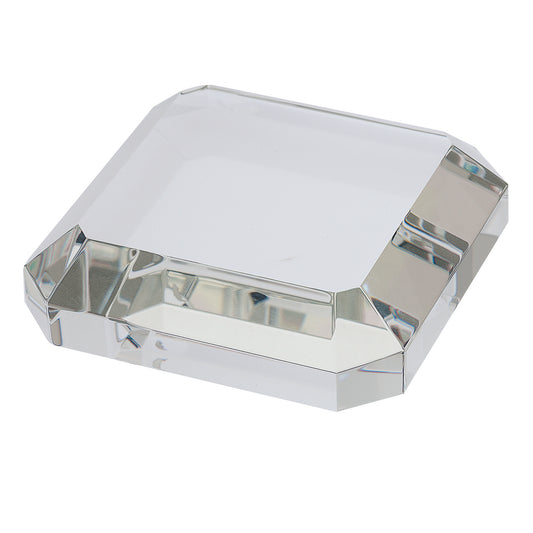 Taranto Square Crystal Paperweight