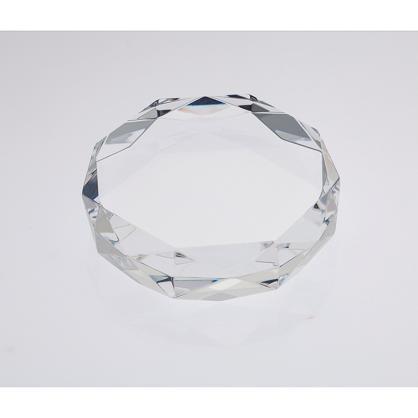 Rimini Gem Cut Crystal Paperweight