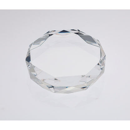Rimini Gem Cut Crystal Paperweight
