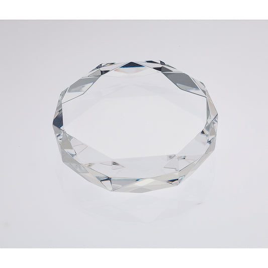 Rimini Gem Cut Crystal Paperweight