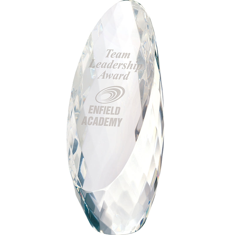Clear Pescara Diamond-Cut Egg Inspired Award
