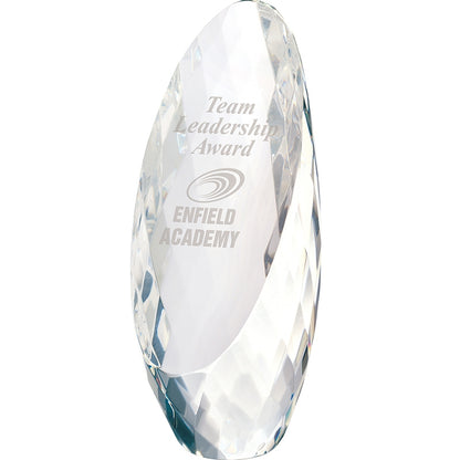 Clear Pescara Diamond-Cut Egg Inspired Award