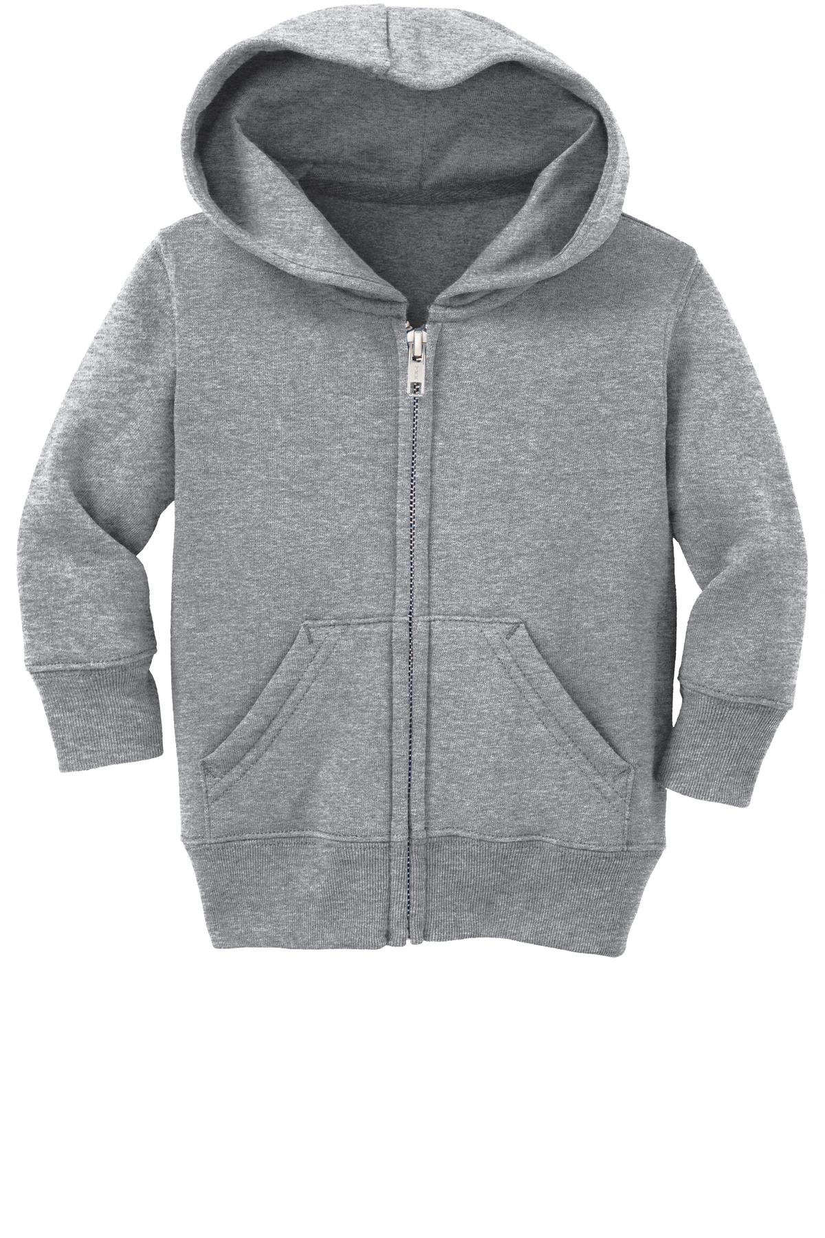 Port & Co Infant Core Fleece Full-Zip Hooded Sweatshirt. CAR78IZH