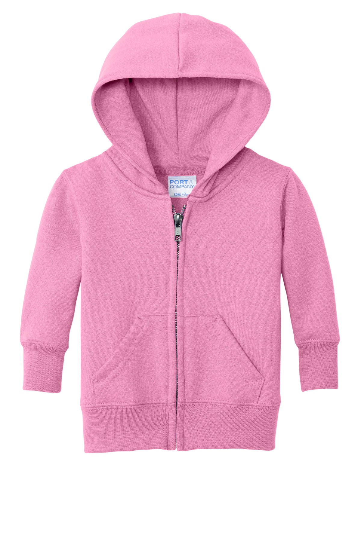 Port & Co Infant Core Fleece Full-Zip Hooded Sweatshirt. CAR78IZH