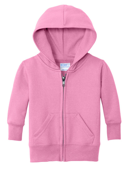 Port & Co Infant Core Fleece Full-Zip Hooded Sweatshirt. CAR78IZH