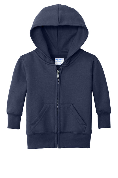 Port & Co Infant Core Fleece Full-Zip Hooded Sweatshirt. CAR78IZH