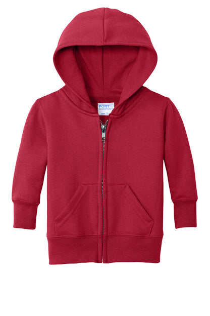 Port & Co Infant Core Fleece Full-Zip Hooded Sweatshirt. CAR78IZH