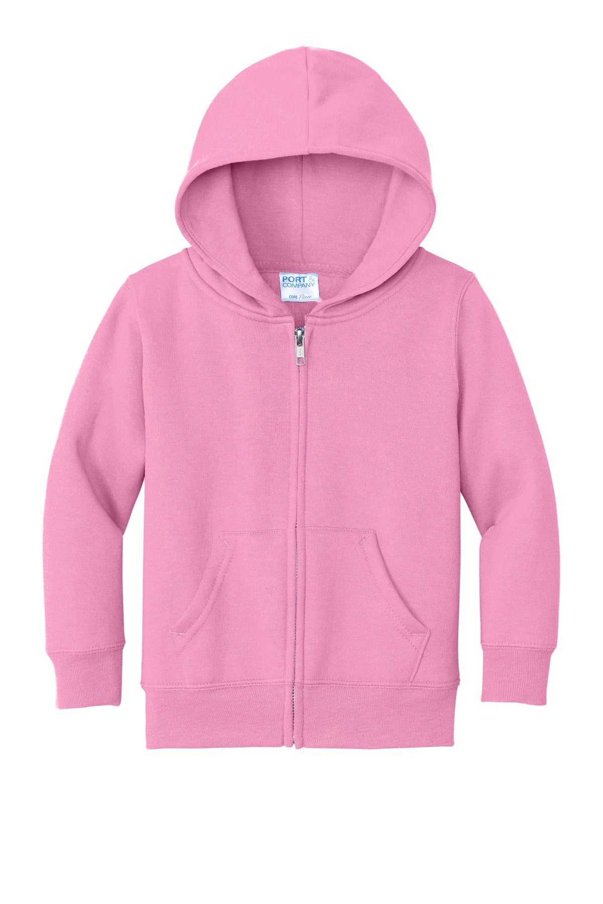 Port & Co Toddler Core Fleece Full-Zip Hooded Sweatshirt. CAR78TZH
