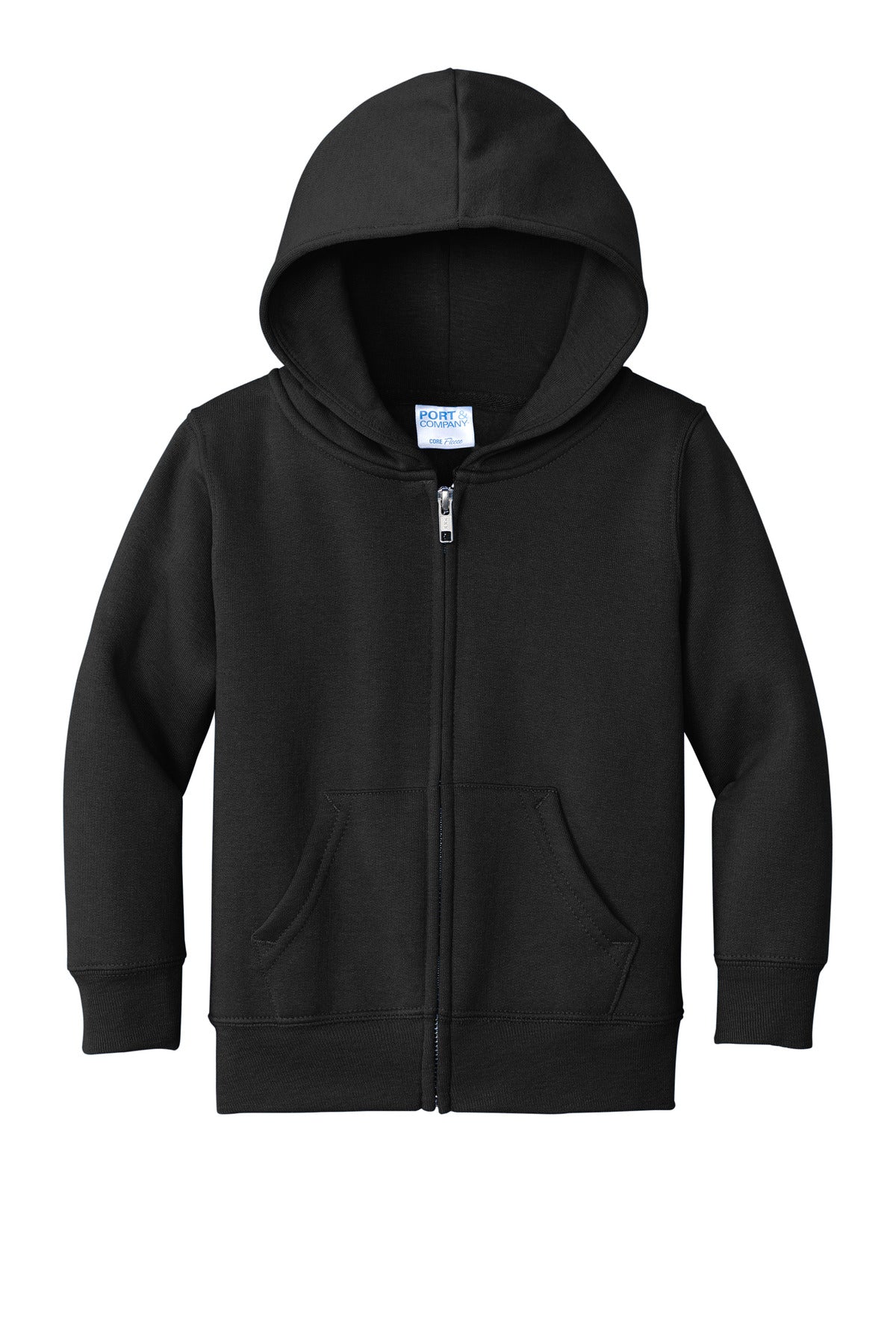 Port & Co Toddler Core Fleece Full-Zip Hooded Sweatshirt. CAR78TZH