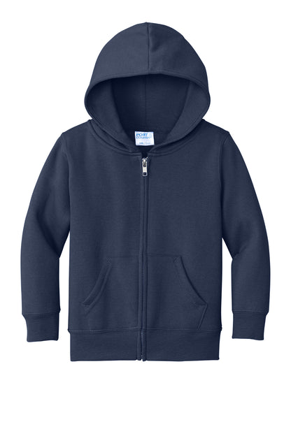 Port & Co Toddler Core Fleece Full-Zip Hooded Sweatshirt. CAR78TZH