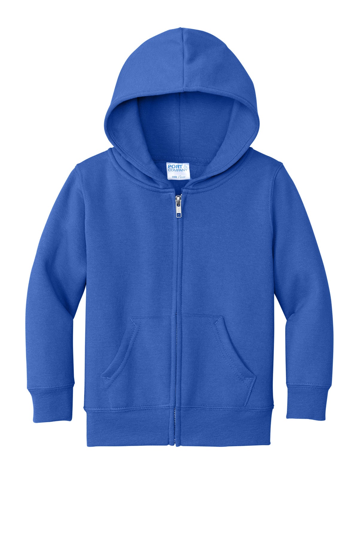 Port & Co Toddler Core Fleece Full-Zip Hooded Sweatshirt. CAR78TZH