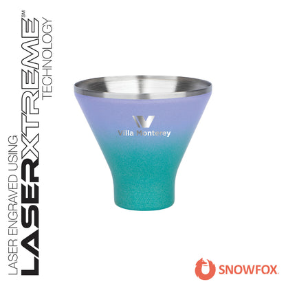 Snowfox® 8 oz. Shimmer Finish Vacuum Insulated  Martini Cup