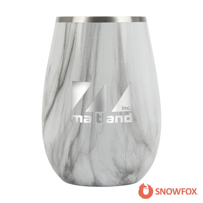 Snowfox® 8 oz. Vacuum Insulated Marble Finish Sauvignon Blanc Wine Glass
