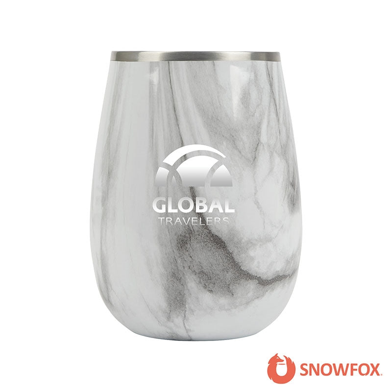 Snowfox® 13.5 oz. Vacuum Insulated Marble Finish Pinot Noir Wine Glass
